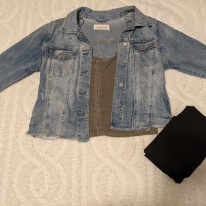 Distressed Olive green tank top